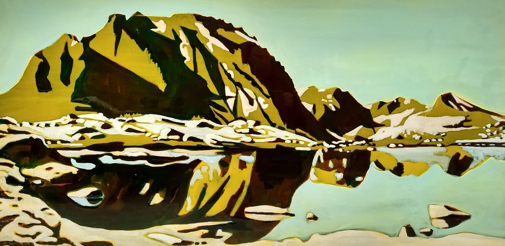 Pinchot Pass, epoxy on canvas, 70x140 cm, _HDR